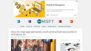 
                            6. How to manage personal, work and school accounts in Windows 10 ...