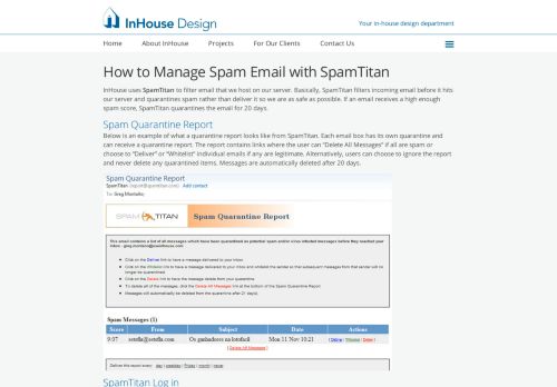 
                            6. How to Manage Spam Email with SpamTitan - In House Graphic ...