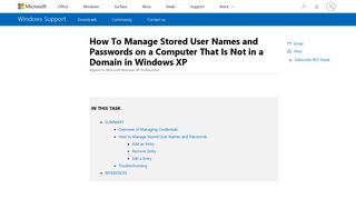 
                            4. How To Manage Stored User Names and Passwords on a Computer ...