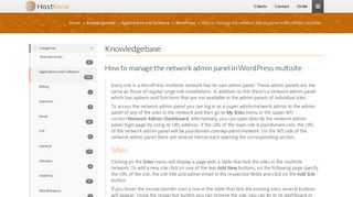 
                            9. How to manage the network admin panel in WordPress multisite