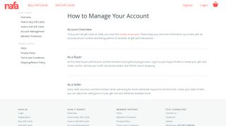 
                            11. How to Manage Your Account | Nafa