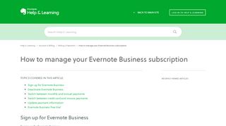 
                            12. How to manage your Evernote Business subscription – Evernote Help ...