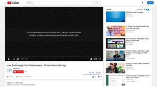 
                            7. How To Manage Your Medications - iPhone Medisafe App - YouTube
