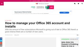 
                            4. How to manage your Office 365 account and installs | Windows Central