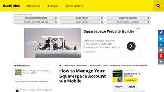 
                            7. How to Manage Your Squarespace Account via Mobile - dummies