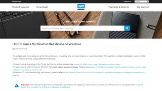 
                            2. How to map a My Cloud or NAS device on Windows | WD Support