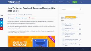 
                            12. How To Master Facebook Business Manager (the 2019 Guide)