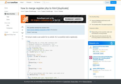 
                            9. how to merge register.php to html - Stack Overflow