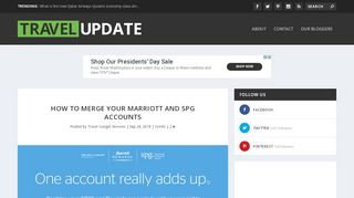 
                            6. How to Merge Your Marriott and SPG Accounts - TravelUpdate