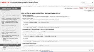 
                            12. How to Migrate a Non-Global Zone Using Unified Archives - Creating ...