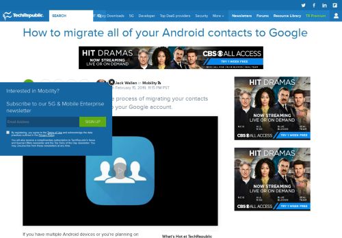 
                            11. How to migrate all of your Android contacts to Google - TechRepublic