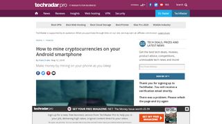
                            9. How to mine cryptocurrencies on your Android smartphone | TechRadar