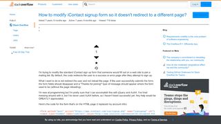 
                            12. How to modify iContact signup form so it doesn't redirect to a ...