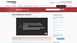 
                            9. How to Modify your Hosts File | InMotion Hosting