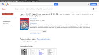 
                            8. How to Modify Your Mopar Magnum V-8HP1473: A Step-by-Step Guide to ... - Google Books-Ergebnisseite
