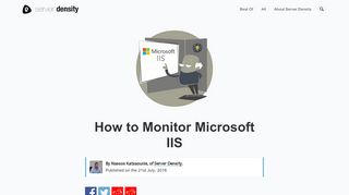 
                            8. How to Monitor Microsoft IIS - Server Density Blog