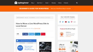 
                            7. How to Move a Live WordPress Site to Local Server - WPBeginner