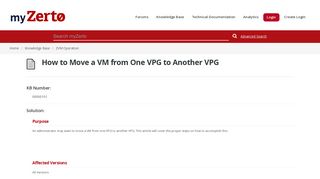 
                            6. How to Move a VM from One VPG to Another VPG | myZerto