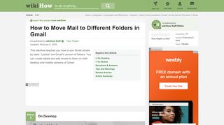 
                            12. How to Move Mail to Different Folders in Gmail (with Pictures)