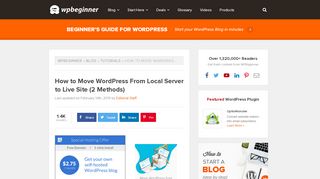 
                            8. How to Move WordPress From Local Server to Live Site (2 Methods)