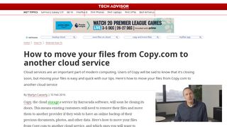 
                            7. How to move your files from Copy.com to another cloud service - Tech ...