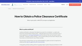
                            13. How to Obtain a Police Clearance Certificate - Boundless Immigration