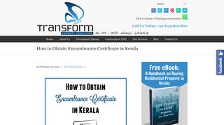 
                            11. How to Obtain Encumbrance Certificate in Kerala - Transform Property ...
