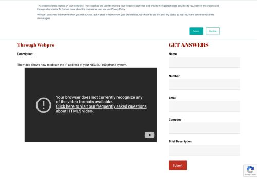 
                            12. How to Obtain the IP of your NEC Phone System and Log in ...