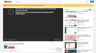 
                            10. How to online apply pmfrs 2018 - YouTube