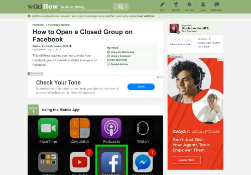 
                            7. How to Open a Closed Group on Facebook (with Pictures) - wikiHow