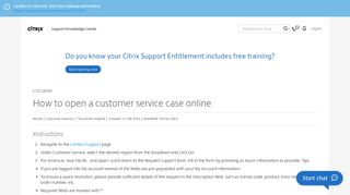 
                            11. How to open a customer service case online - Support & Services - Citrix