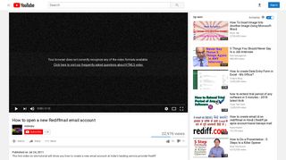 
                            9. How to open a new Rediffmail email account - YouTube