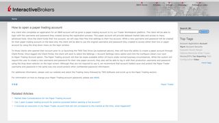 
                            9. How to open a paper trading account | IB Knowledge Base