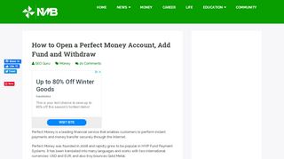 
                            11. How to Open a Perfect Money Account, Add Fund and Withdraw