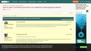 
                            13. How to open a US bank account for non-residents to solve paypal ...