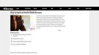 
                            4. How to Open an Excite Email Account | Chron.com
