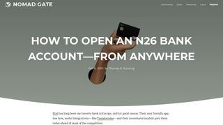 
                            11. How to Open an N26 Bank Account—from Anywhere - Nomad Gate