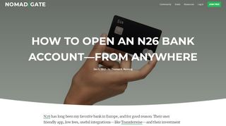 
                            9. How to Open an N26 Bank Account — from Anywhere – Nomad ...