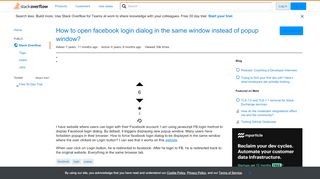
                            5. How to open facebook login dialog in the same window instead of ...