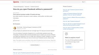 
                            9. How to open Facebook without a password - Quora