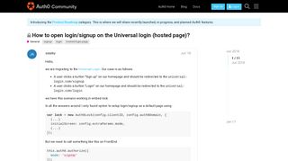 
                            7. How to open login/signup on the Universal login (hosted page ...