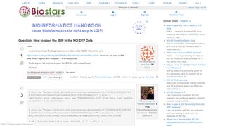 
                            12. How to open the .BIN in the NCI DTP Data - Biostars
