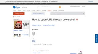 
                            2. How to open URL through powershell - Microsoft