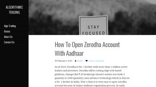 
                            13. How To Open Zerodha Account With Aadhaar | Ultimate Guide