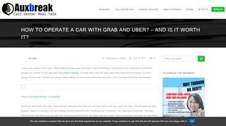 
                            10. How to operate a car with Grab and Uber? - and is it worth it ...