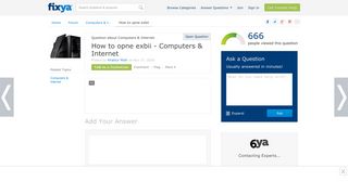 
                            5. How to opne exbii - Fixya