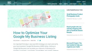
                            7. How to Optimize Your Google My Business Listing | Digital Main Street