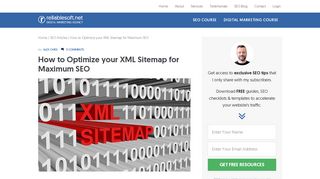 
                            9. How to Optimize your XML Sitemap for Maximum SEO - Reliablesoft.net