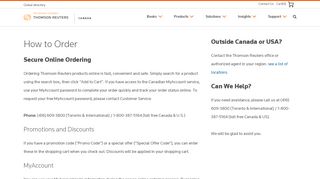 
                            13. How to Order - Carswell - Thomson Reuters Canada