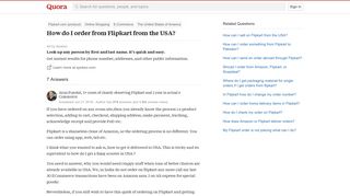 
                            6. How to order from Flipkart from the USA - Quora